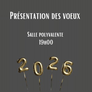 Présentation des voeux 2026