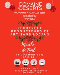 Marché de noël au Domaine des Déserts