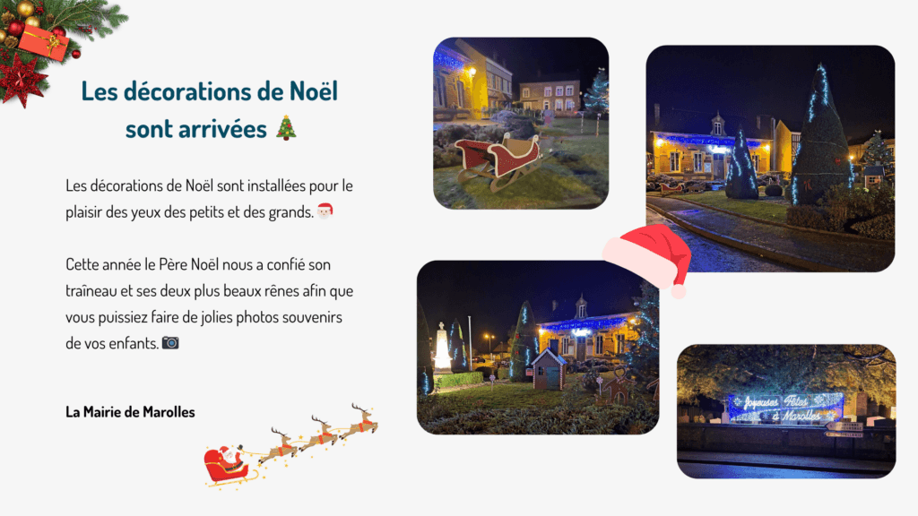 Informations sur les décorations de Noël